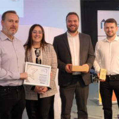 Photo of the Housing team at the awards