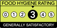 Food hygiene rating scheme score three