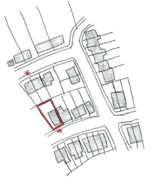 Where there is a road which runs parallel to the road on which the application site is located, and there are properties to the rear of the application site, site notices will be placed on both roads.